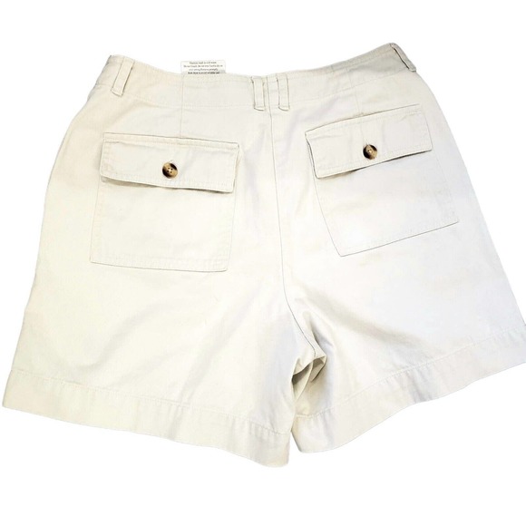 Talbots Petites Relaxed Chino Shorts Sz. 6 P Ivory - Picture 8 of 12